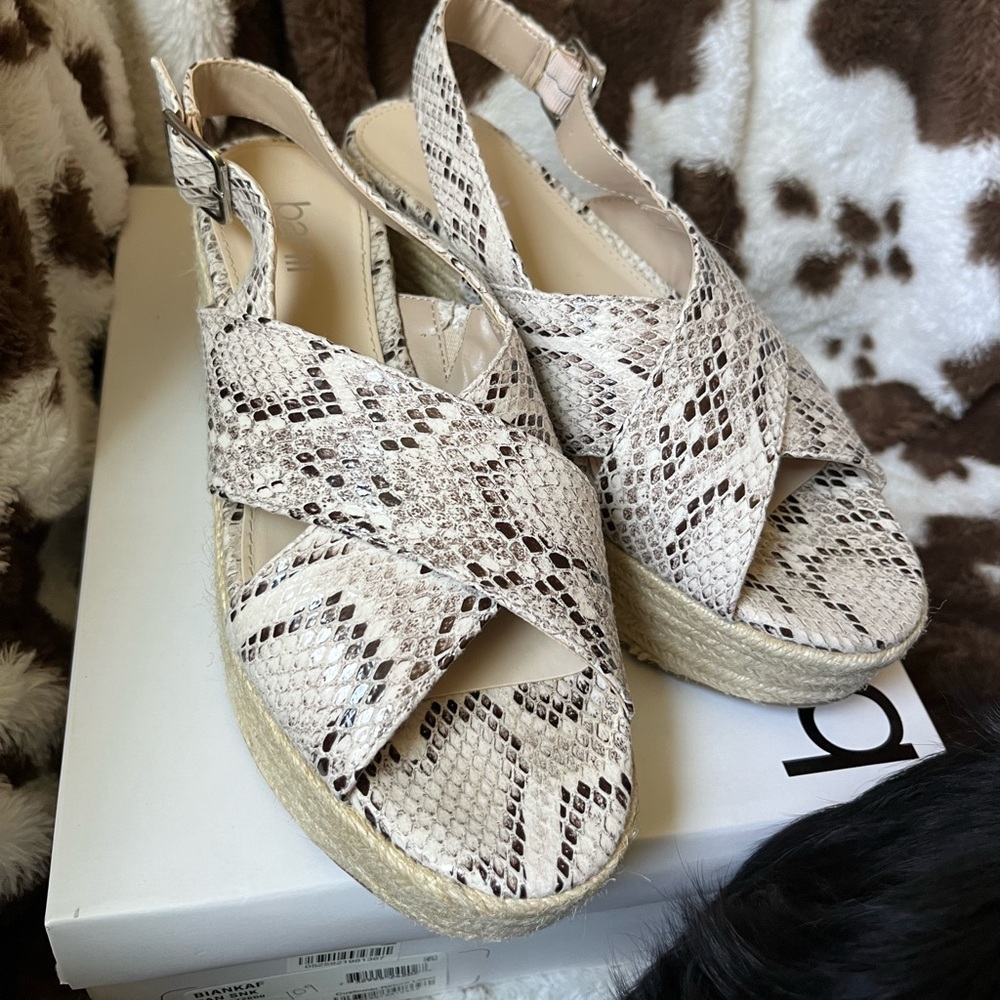 Bar III Espadrille Snake Print
